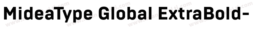 MideaType Global ExtraBold字体转换